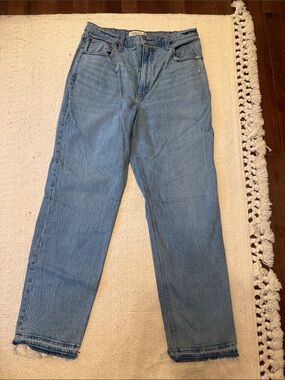Abercrombie & Fitch Light Blue Relaxed Straight Jeans